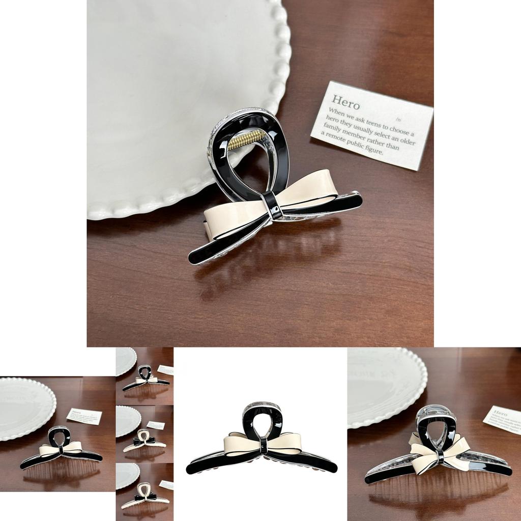 Stylish Large Acetate Hair Clip Featuring Exquisite Bow For Fashion-forward Womens Hairstyles