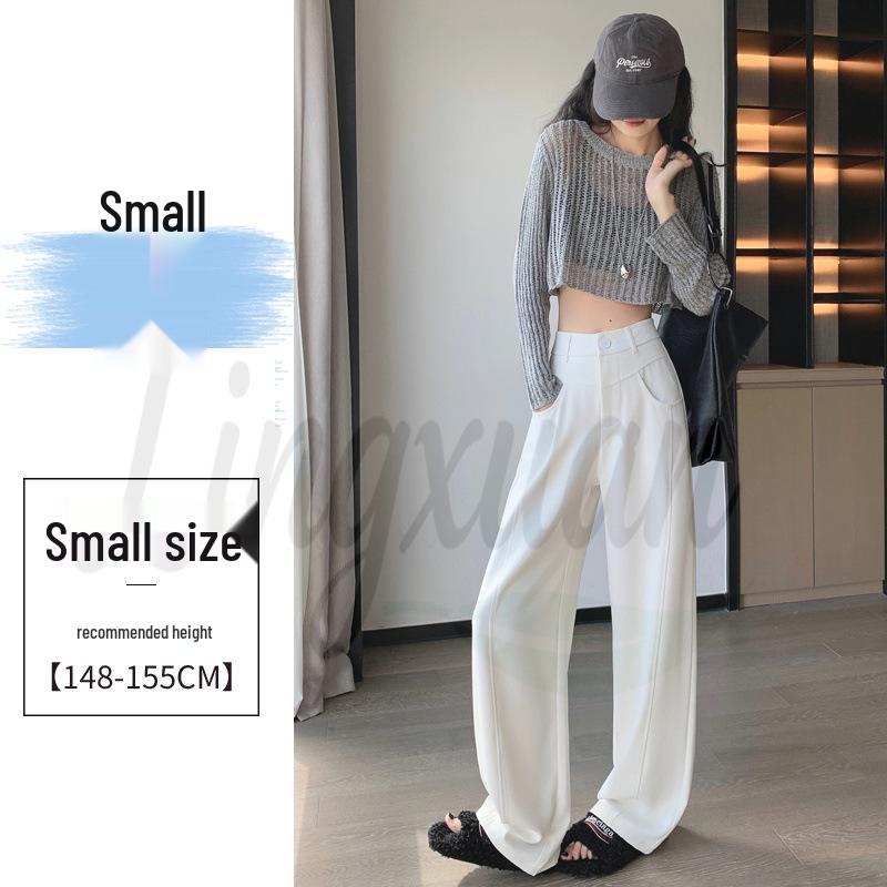 2026 Spring/Autumn New Style High Waist Slim Fit Wide Leg Straight Floor-Length Banana Pants