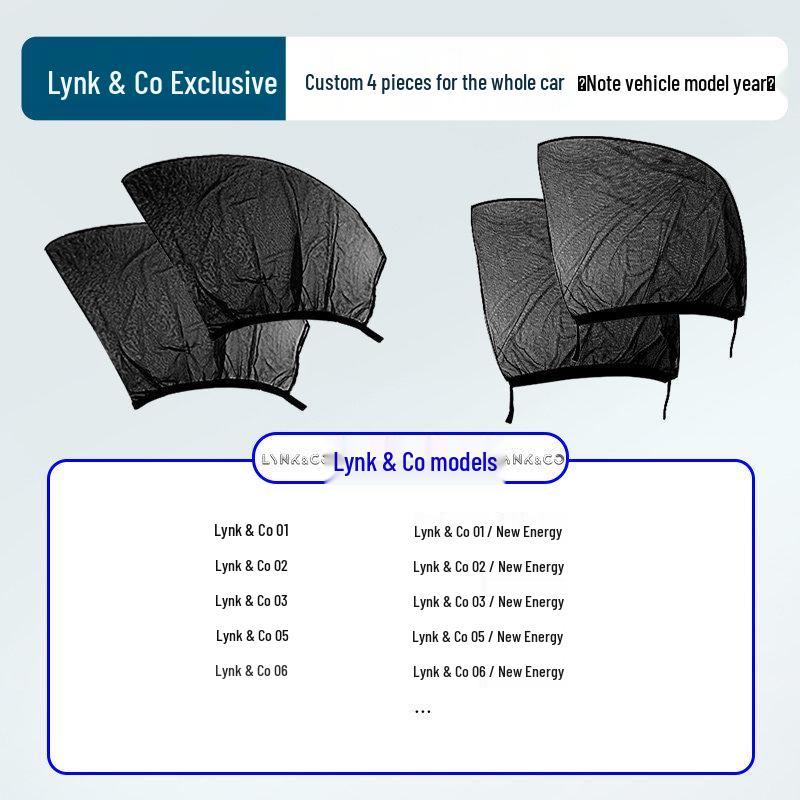 Japanese Car Window Sunshade & Mosquito Screen - Heat Insulation & Insect Protection Curtain