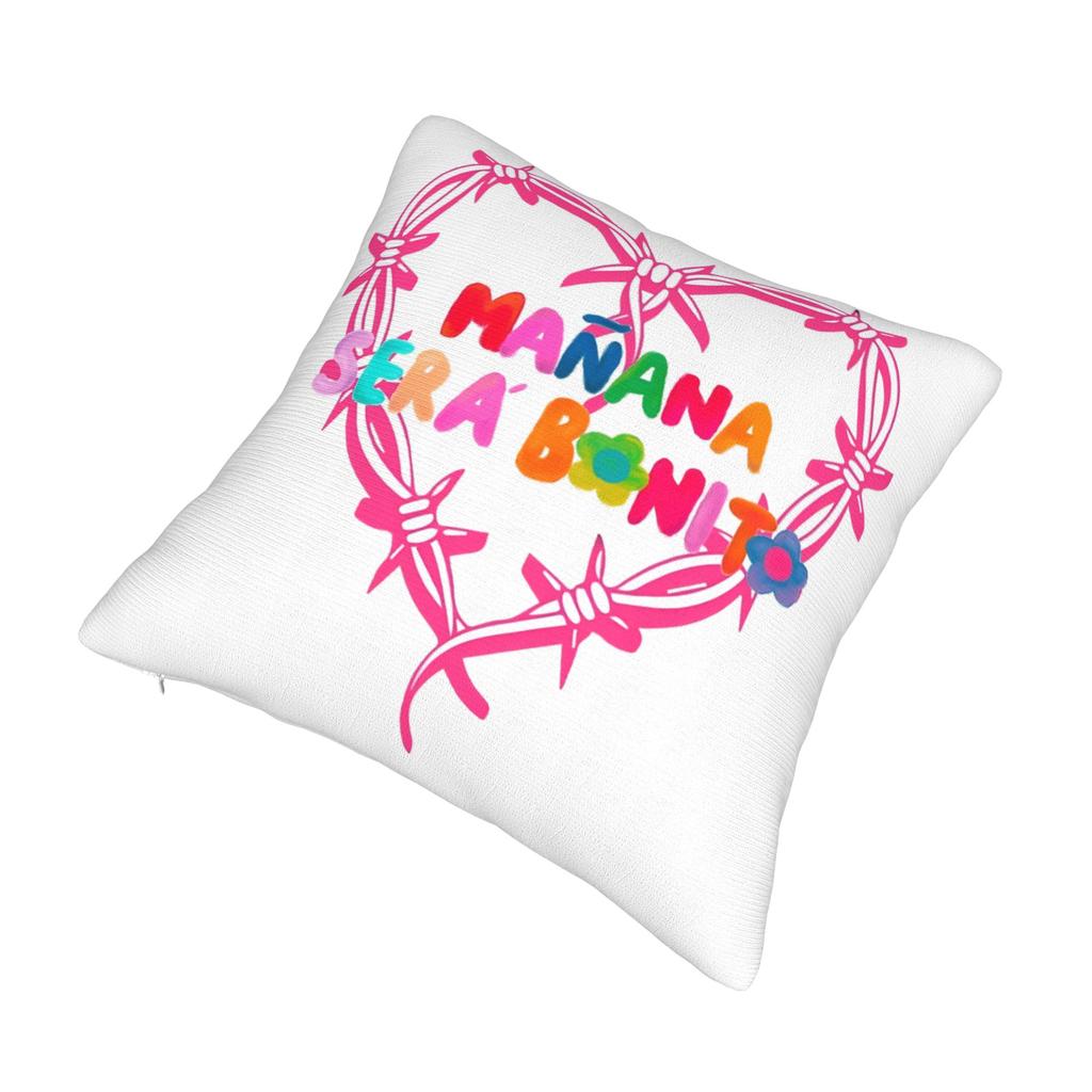 Manana Sera Bonito Sirenit Karol G Pillowcase Soft Fabric Cushion Cover Decorative Throw Pillow Case Cover Sofa 45X45