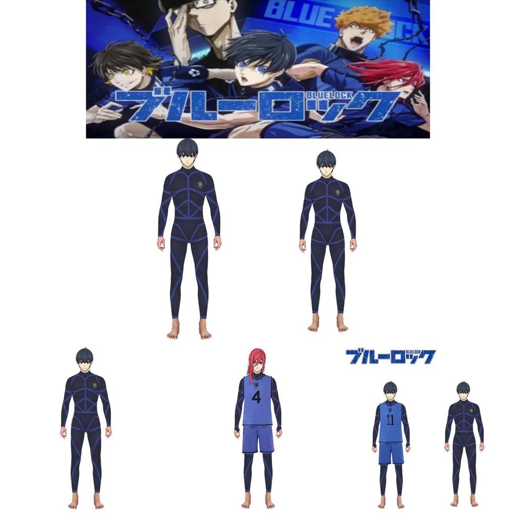 Stylish Isagi Yoichi Training Uniform Blue Lock Jumpsuit Costume For Cospaly