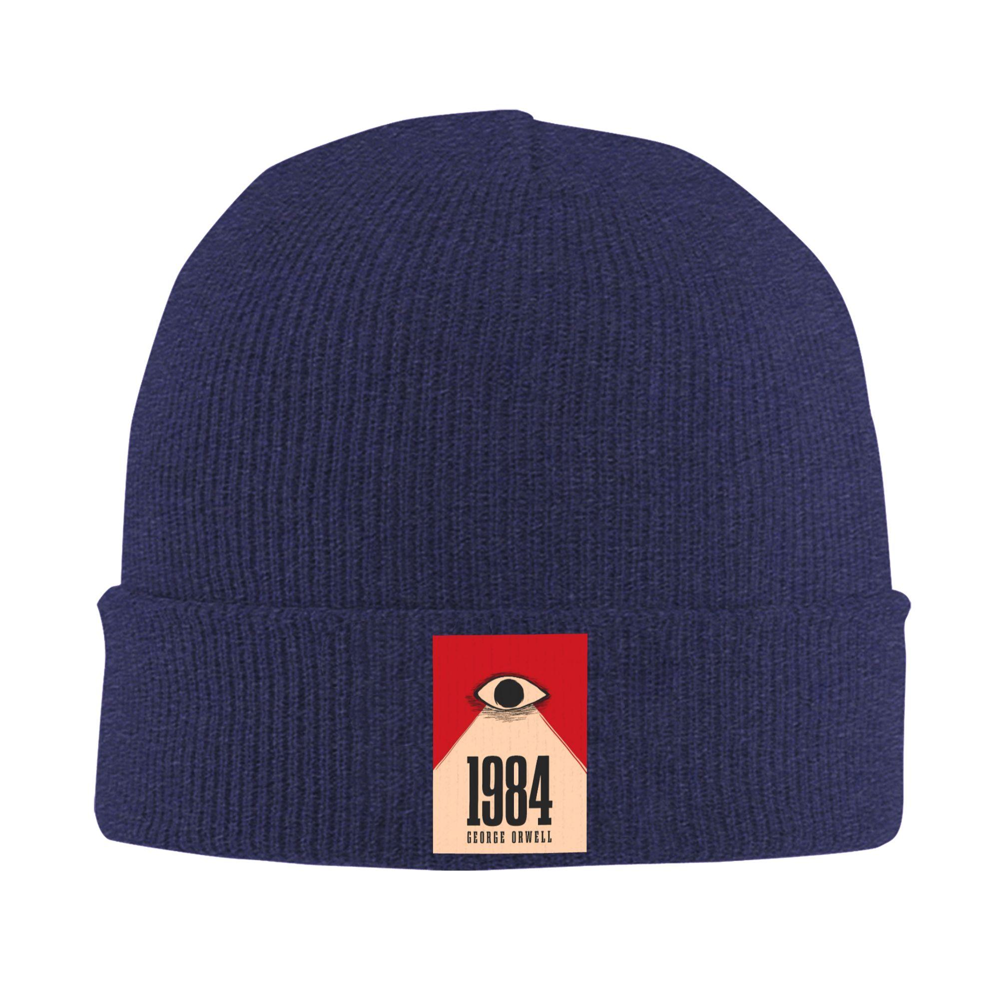 

Make Orwell Fiction Again 1984 Graphic Beanie Hats Bonnet Hats Adult Unisex Y2K Cool Knitted Hat Autumn Winter Head Wrap Caps One Size