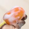 Carrot Shape 1 in 1 Long Handle Sponge Cup Brush Milk Bottle Brush for Vacuum Cup Lid Gap Cleaning Brush