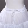 Petticoat Crinoline Slips Wedding Accessories White Ruffle Hoop Skirt 50s Vintage Under Skirt for Women Girls Tea Length