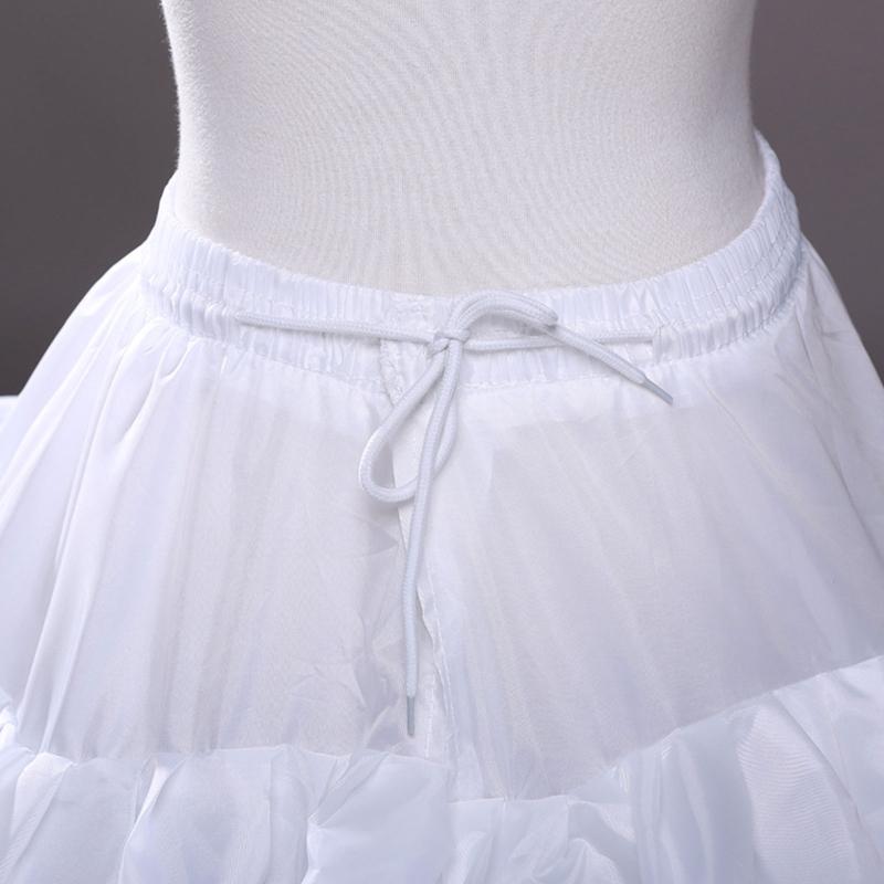 Petticoat Crinoline Slips Wedding Accessories White Ruffle Hoop Skirt 50s Vintage Under Skirt for Women Girls Tea Length