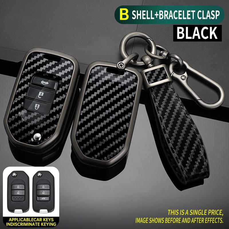 Custodia protettiva in lega per chiave telecomando auto per Honda Civic HRV CRV XRV CR-V Crider Odyssey Pilot Fit Accord 2 3 pulsanti