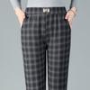Women's Pants Autumn and Winter Plus Size Artistic Retro Plaid Casual Pants High Waist Women's Loose Pants