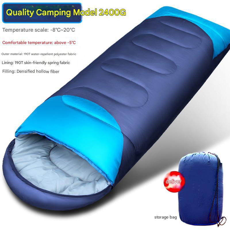 Envelope Style Adult Polyester Sleeping Bag, All-season Sleeping Bag