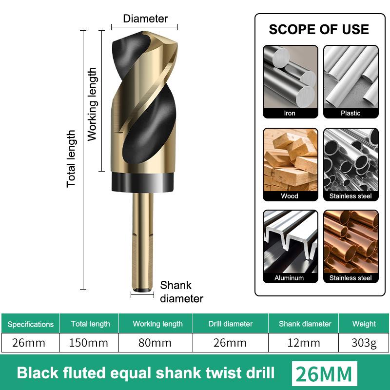 1Pcs Straight Shank 12-30Mm Speed Twist Drill Bit Cobalt Metal Stainless Steel Design For Concrete Tile Glass Ceramic Wood