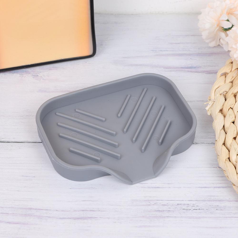Japanese Style Silicone Soap Box: Creative Drain Pad Storage Tray for Bathroom, Toilet, or Kitchen