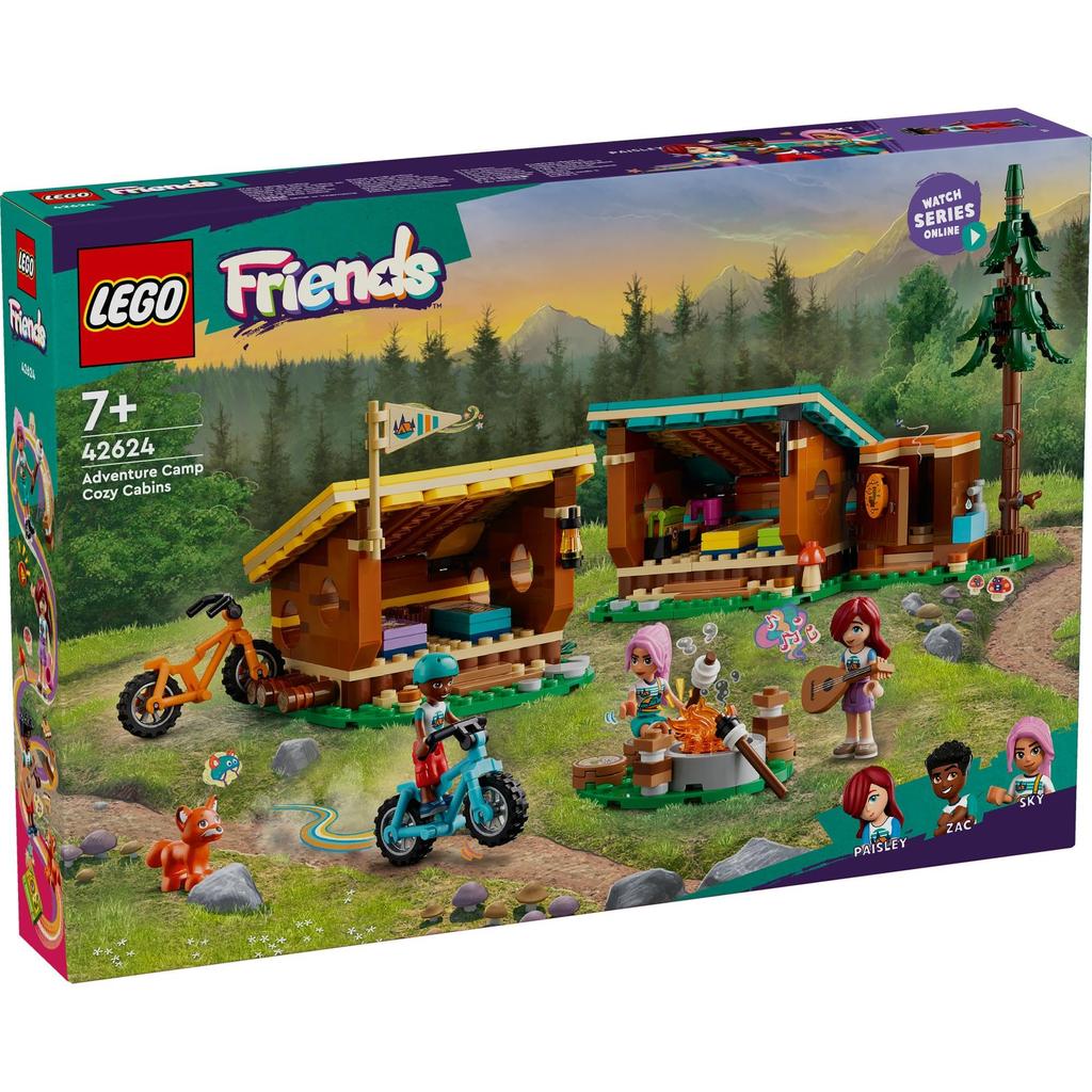 LEGO Friends Adventure Camp Cabin Toy Present Birthday Block Christmas Girls Boys Children 7 Years Old 8 Years Old 9 Years Old Elementary School