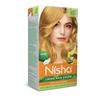 Nisha Crema Colore Capelli Biondo Dorato, Colore Capelli Permanente per Donne Uomini, Ultra Morbido Lucentezza Profonda, Copertura 100% Capelli Bianchi, 8.1 Colore Capelli Biondo Dorato 1