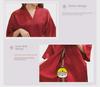 Summer Bride Wedding Nightgown Cardigan, Thin Five-Point Sleeve, Solid Color Morning Gown