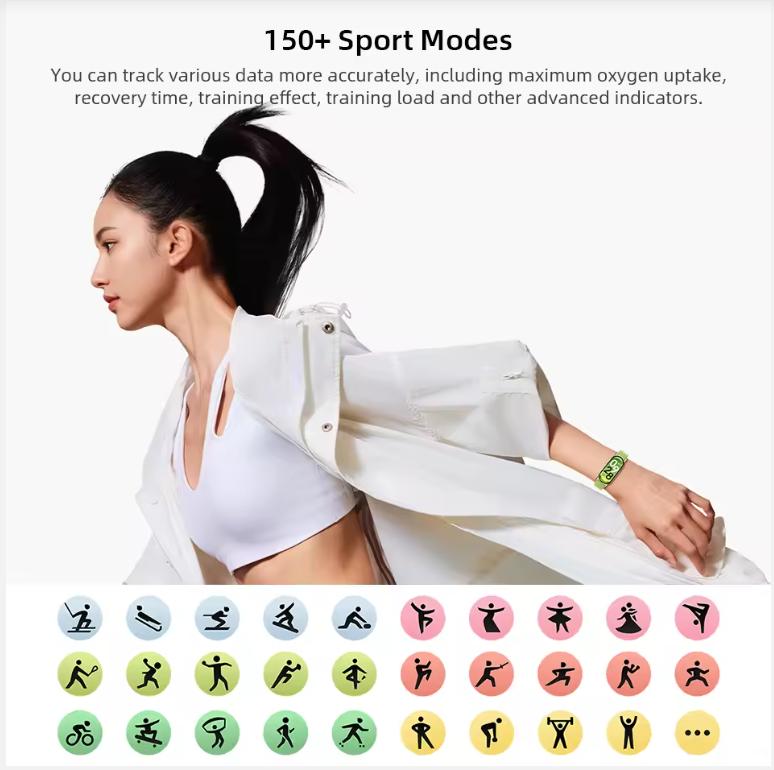 Global Version Xiaomi Smart Band 10 Sports Bracelet 1.72" AMOLED Blood Oxygen Fitness Tracker 21 Day Battery 5ATM Mi Wrist Watch