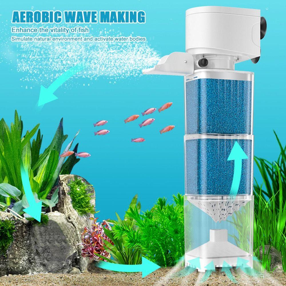 Powerful Fish Tank Filter Oxygenation Power Aquarium Filter for Saltwater Freshwater System