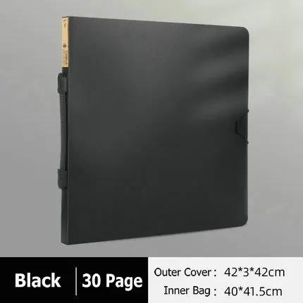 MoeTron Square Folder 50*50cm Drawing Portfolio Booklet Diamond Painting 40*40 Square Portafolio With Plastic Sleeves