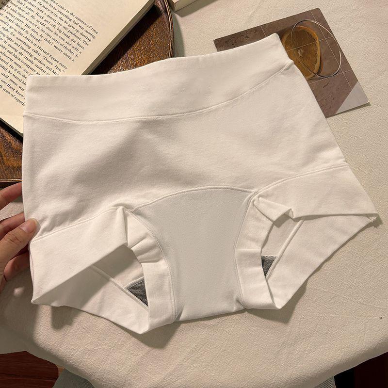 Ladies Spring and Autumn Cotton 7A Antibacterial Cotton Crotch Non Mark High Waist Comfortable Flat Angle Briefs