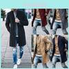 Eleganter Herren-Reversmantel Trenchcoat Mit Klassischem Revers mit Kerbe Und Knopfleiste