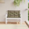 Garden Bench Cushions 2 Pcs Melange Taupe 100 X 50 X 7 Cm Fabric