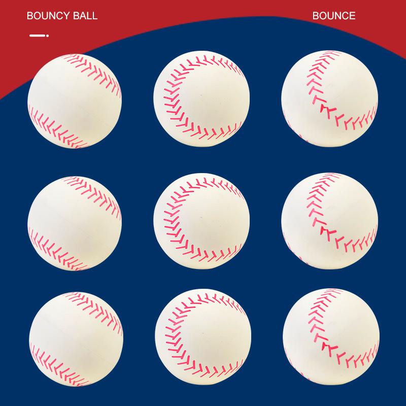 Three-Dimensional New High Elasticity Natural Rubber Hollow Simulation Baseball Toy For Children And Adults To Relieve Stress