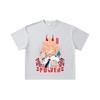 260 GSM Double Yarn 32 Count 100% Cotton Chainsaw Man V51 Power Print Unisex Heavy Cotton T Shirt