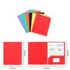 Plastic Two Pocket Folders Waterproof with Pockets File Folders Store Documents Reusable Business Card Holder