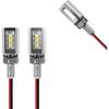 LED License Plate Light, Motorcycle License Plate Light, 2PCS 12V Waterproof Aluminum Housing Assembly, Super Bright White LED Bulb Tag Screw Lamp