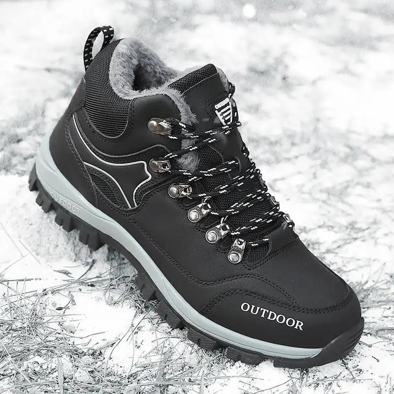 Hiking Shoes for Men Waterproof Warm Outdoor Boots Casual Ankle Boot Non-slip Wear-resistant High Quality Cotton Men's Sneakers