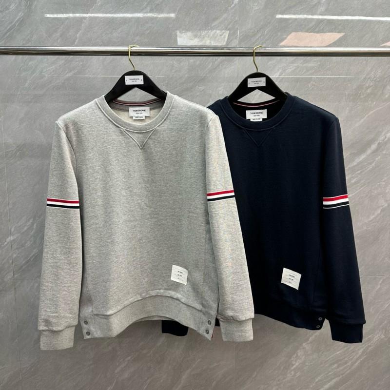 Unisex Cotton Terry Loopback Hooded Crewneck Sweatshirt Set Casual Outfit Youth