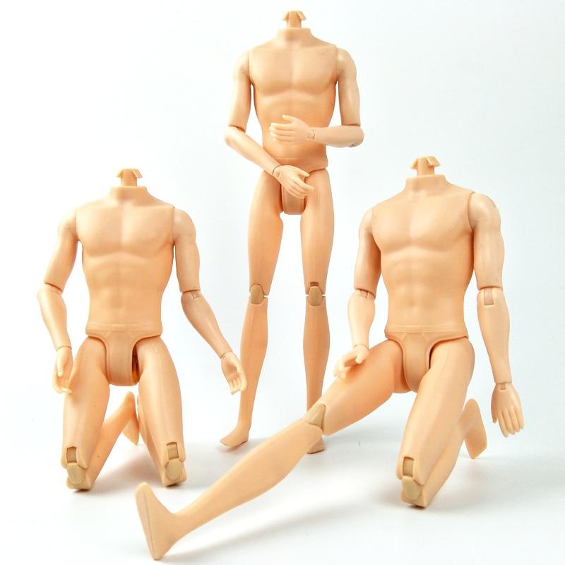 Dolls Accessories 30cm 11 Movable Jointed Boy Doll Ken Male MAN Naked Body Boyfriend Prince Nude1/6 Doll DIY Learning Toy For Kids