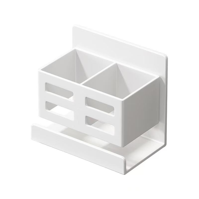 

Washing table comb storage rack, bathroom toothbrush shelf, razor holder, wall-mounted non-punching storage box белый