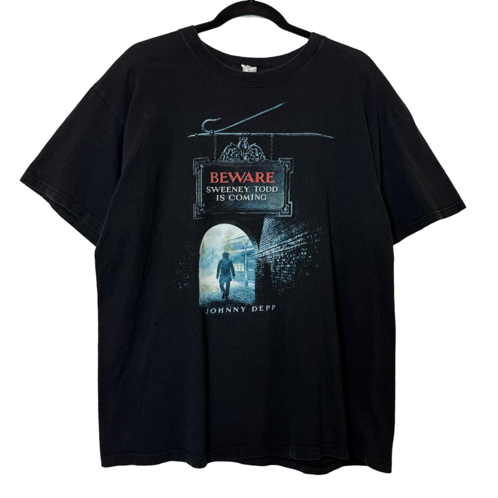 2007 Sweeney Todd Movie Promo T shirt Sz L (B1009) S