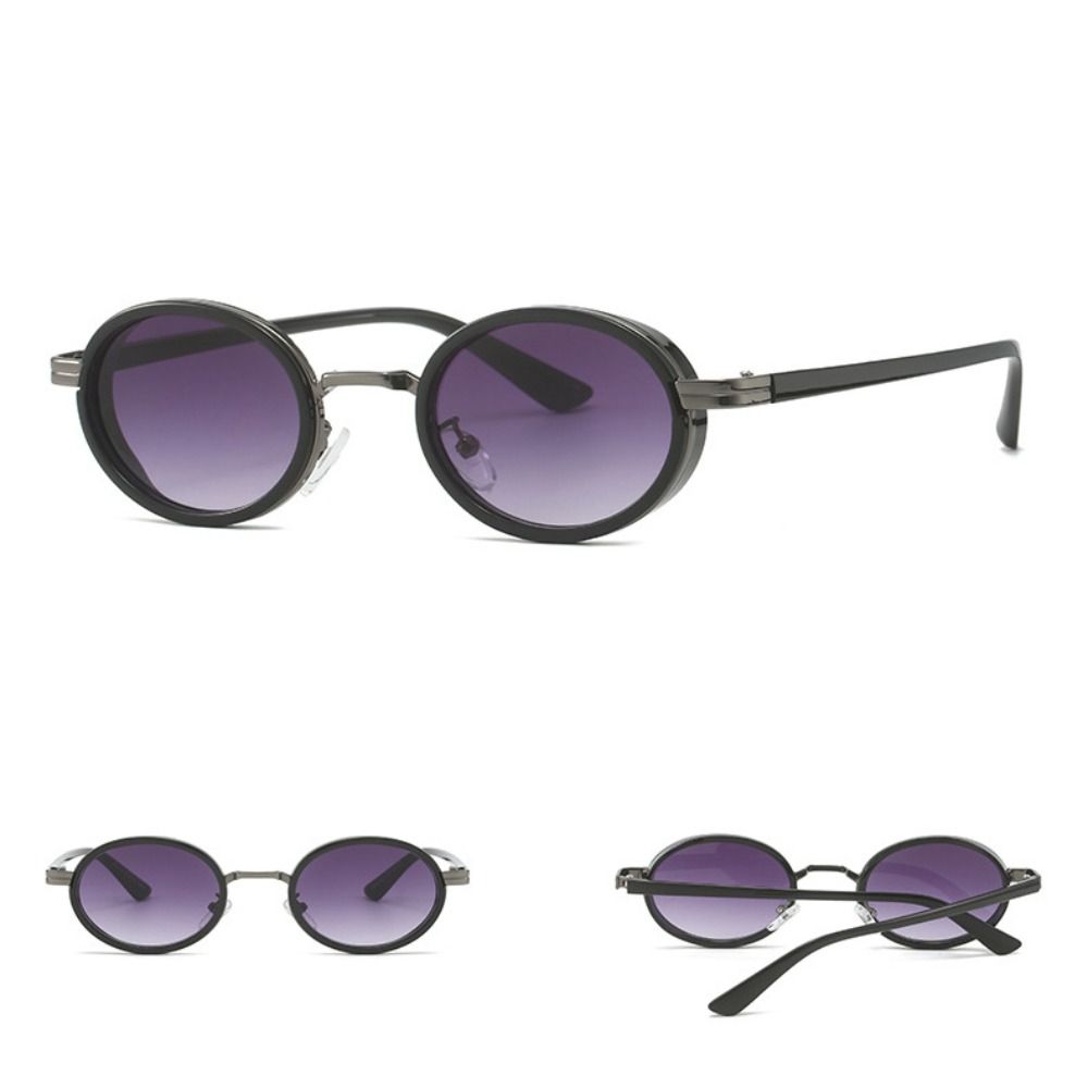 Vintage Elliptical Eyewear UV Protection Small Frame Sunglasses Retro Oval Sunglasses  Holiday