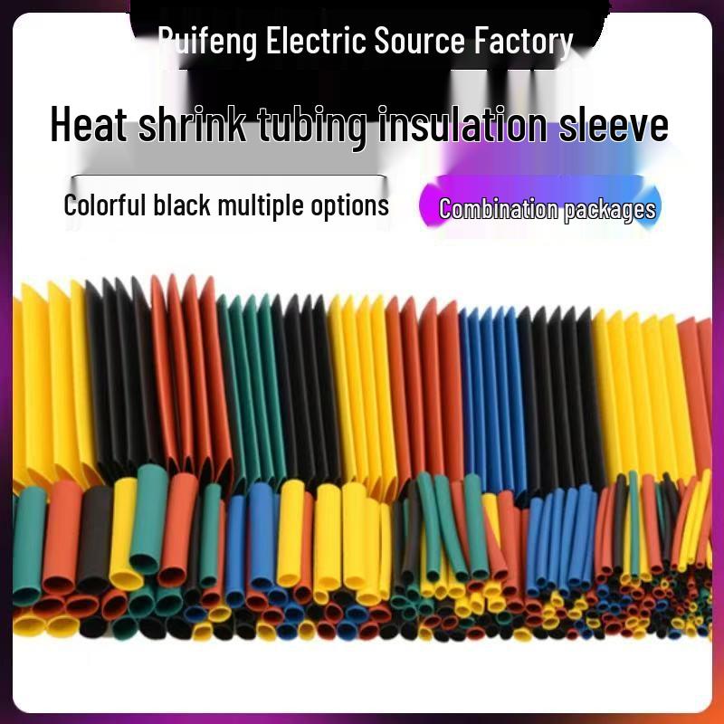 Dual-Color Heat Shrink Tubing Set for DIY Home Insulation and Wire Protection