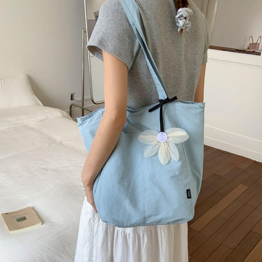 Lightweight Nylon Shoulder Bag Waterproof Handbag Fashionable Tote Bag  Women