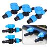 Drip Irrigation Barbed Bypass Valve Drip Line Shut Off Valve Drip System Water Diverting Valve For Agriculture Orchard Greenhous