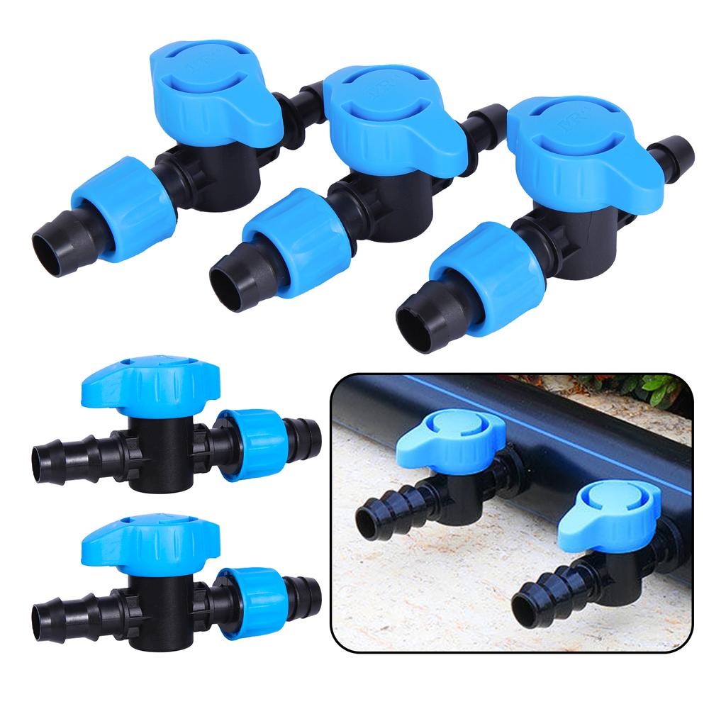 Drip Irrigation Barbed Bypass Valve Drip Line Shut Off Valve Drip System Water Diverting Valve For Agriculture Orchard Greenhous