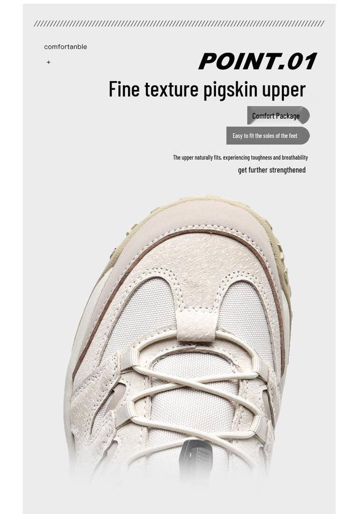 Women's & Men's Lightweight No-Tie Non-Slip Hiking Shoes for Spring/Autumn