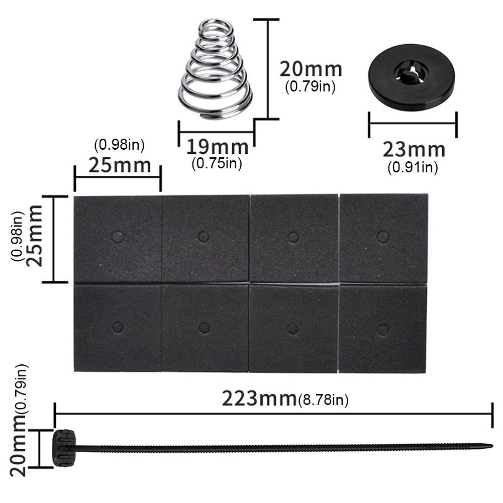 Kit de Montagem Universal para Ventoinha de Refrigeração Elétrica de Radiador Abraçadeiras Tiras Abas Suportes Acessórios Automotivos Peças Acessórios para Carro