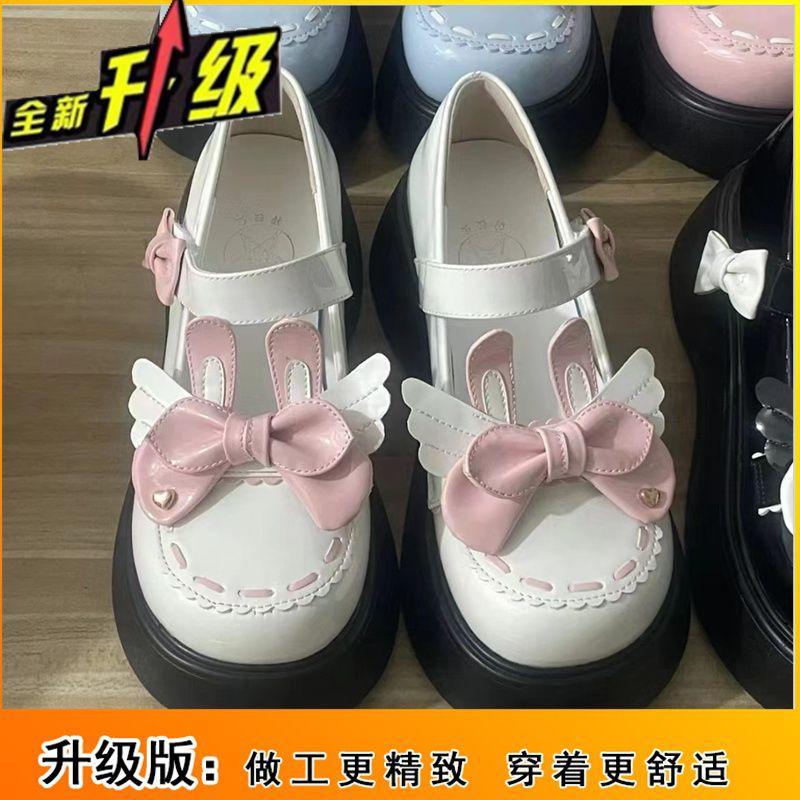 Lolita small leather shoes for women and Japanese women jk2025 spring and summer new thick-soled big head bow Mary Jane single shoes