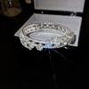 Pulsera coreana ajustable de flor de rombo de circón - Joyería elegante y versátil para mujer