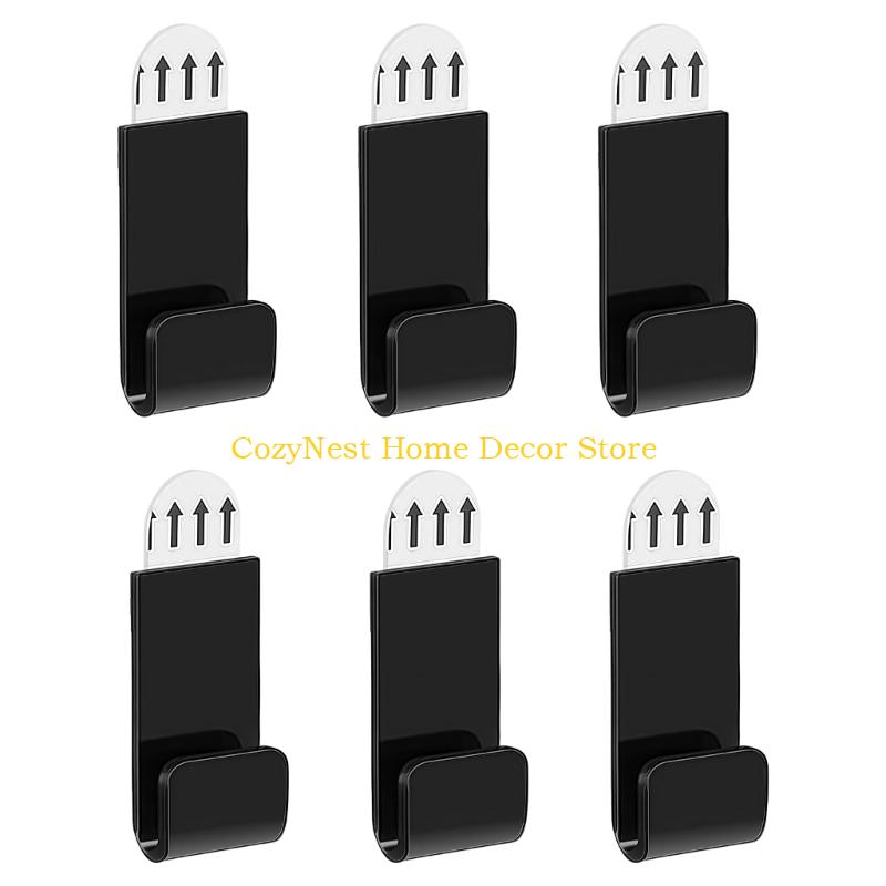92MF 6 Pieces Modern Vinyls Record Wall Mount Shelf Set Contemporary Album Display Rack Music Collections Storage Stand