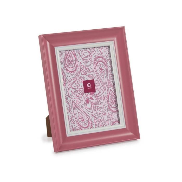 Cadre Photo - Non Spécifié - 6 Unités - Verre Rose - Plastique - 24 X 19 Cm
