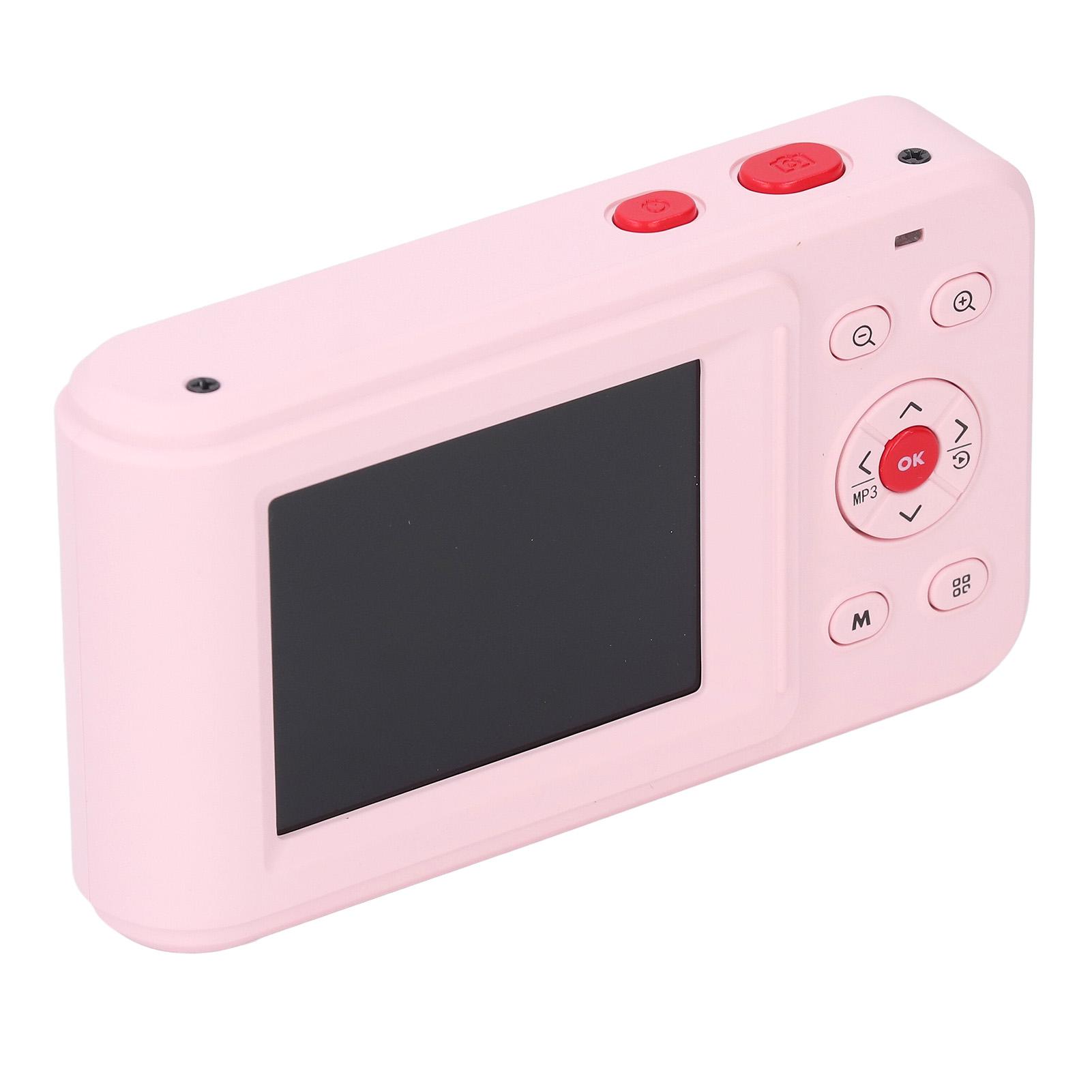 

Цифрова камера 72 МП 2,5 К Відеовихід Компактна камера з подвійним екраном 16-кратне збільшення Автофокус Селфі-камера рожевий