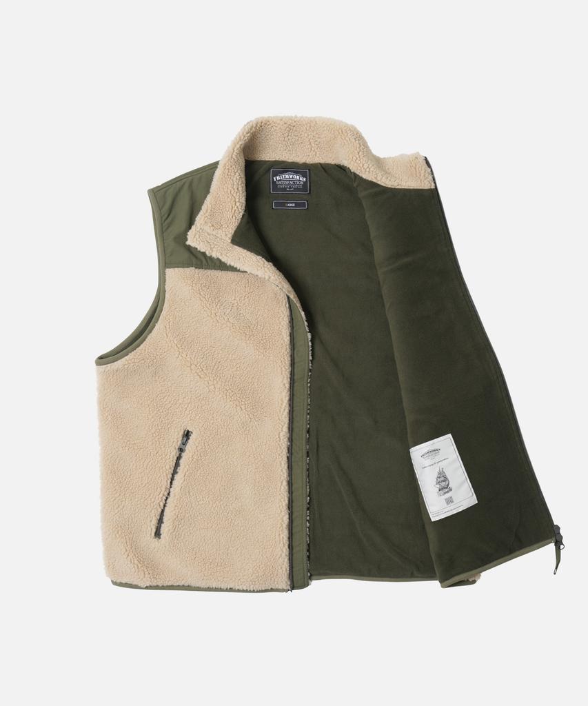 Frizmworks Snug Fleece Vest _ Dusty Beige