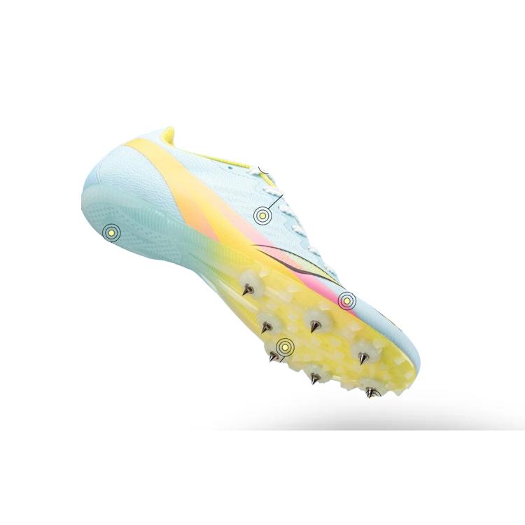 New LiNing Cushioning Abrasion Resistant Lightweight Low Top Sprint Running Shoes Unisex Cotton Candy LJJT911-3