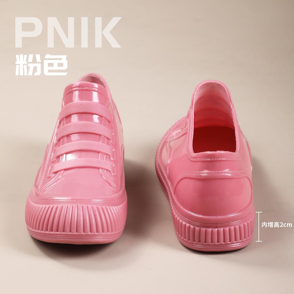Rain shoes women's fashion outer wear anti-adult soft sole wear-resistant not tired feet shallow mouth shoes thickened new shoes
