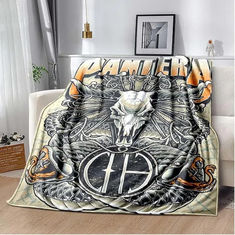 Κουβέρτα US Pantera Band Πόστερ Dimebag Darrell Τυπωμένη, για Σαλόνι, υπνοδωμάτιο, σπίτι, αυτοκίνητο, γραφείο, Δώρο για φίλο, εσύ Αγαπάς