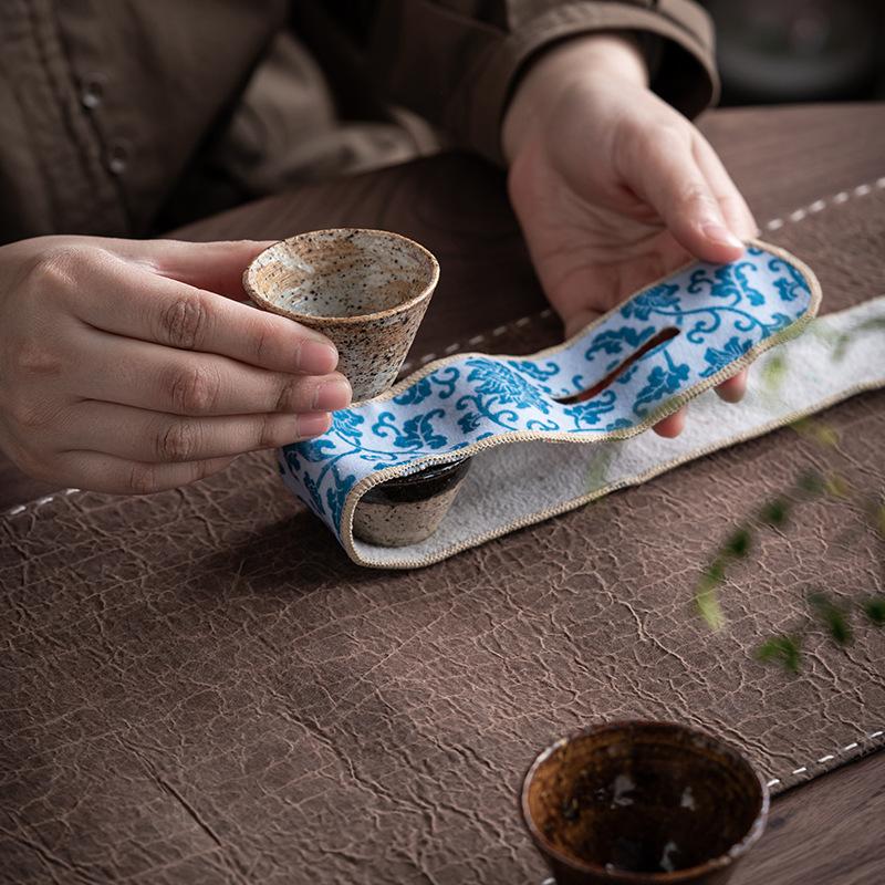 Chinese Style Kung Fu Tea Set Protective Cover Tea Ceremony Teapot Cover Bump-proof Teapot Outdoor Carrying Packaging Bag