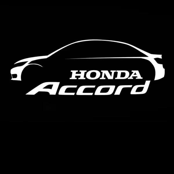 2Pcs LED Car Welcome Door Lights Emblem Accessory For Honda Civic FIT Accord Prelude CRV 5th Mugen CRZ CRX Jazz HRV Pilot Odysse RA4